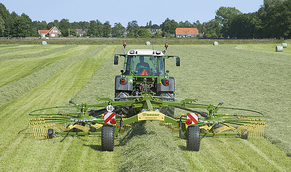 Two-, four- and six-rotor rakes