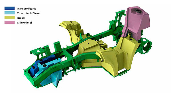 Jusqu‘à 1 450 litres de carburant embarqués