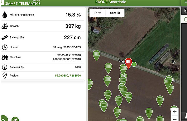 Application KRONE SmartBale