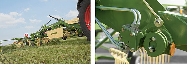 Débuts et fins d’andains homogènes