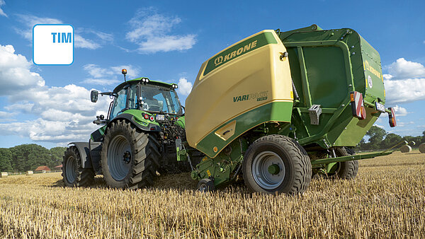 Option : la presse pilote le tracteur grâce à TIM