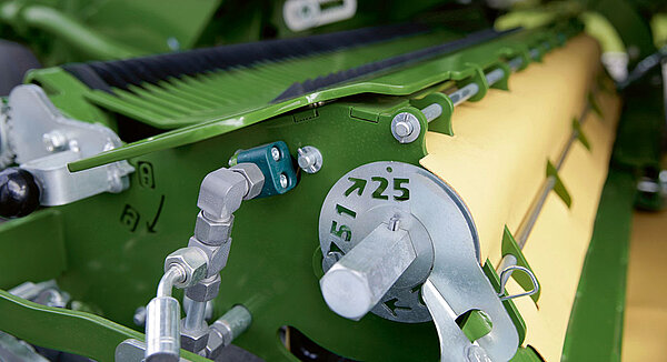 Commande centrale du nombre de couteaux