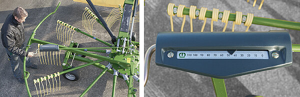 Réglage manuel de la hauteur de rotor