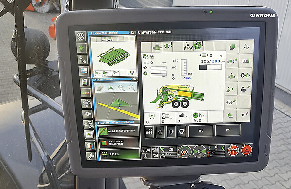 Terminal ISOBUS du tracteur