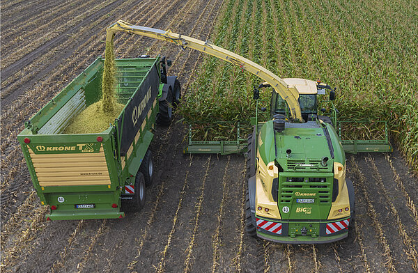 Remorque de transport hacheuse novatrice