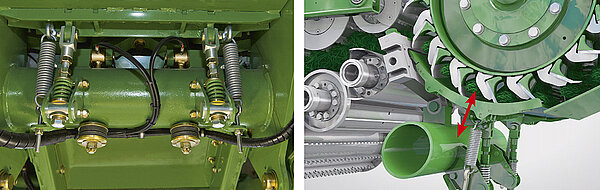 Qualité de hachage optimale, même avec une alimentation irrégulière de la récolte