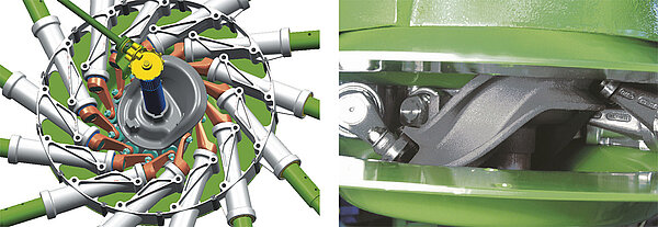 Chemin de came très incurvé pour un petit diamètre