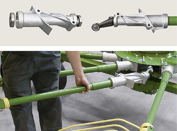 Conception du bras porte-dents