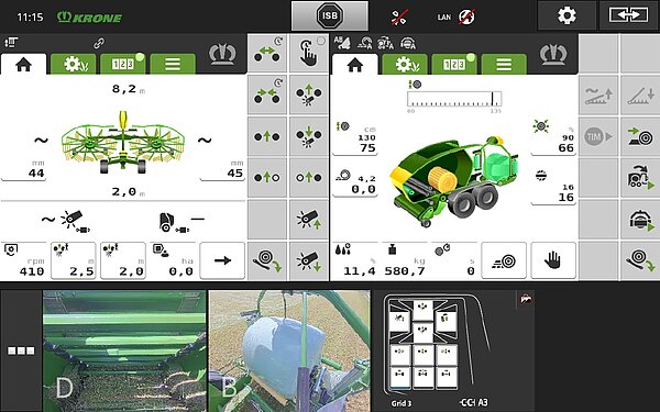 Commande – compatible ISOBUS et flexible